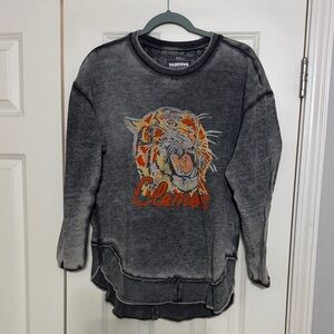 Gray Clemson Tiger Sweatshirt